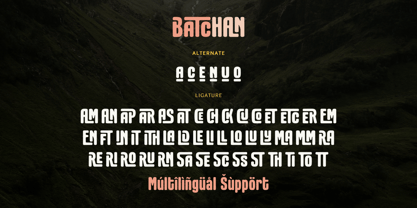 Batchan Font Poster 12