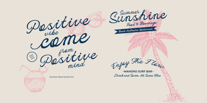 Summer Wave Font Poster 3