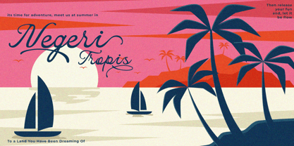 Summer Wave Font Poster 6