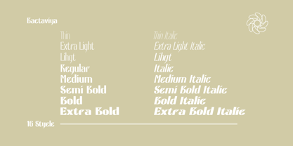 Bactaviya Variable Font Poster 11