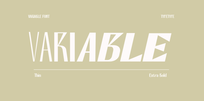 Bactaviya Variable Font Poster 1
