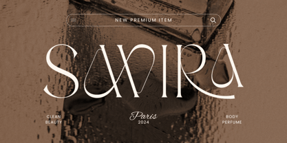Glossy SS Font Poster 3