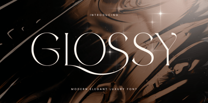 Glossy SS Font Poster 1