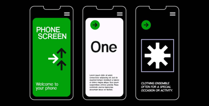 Modular Black Sans Font Poster 3