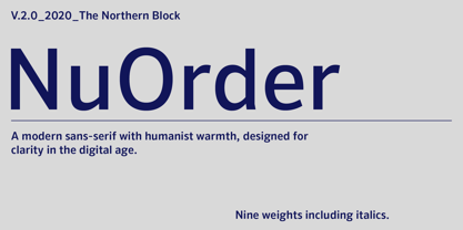 NuOrder Font Poster 1