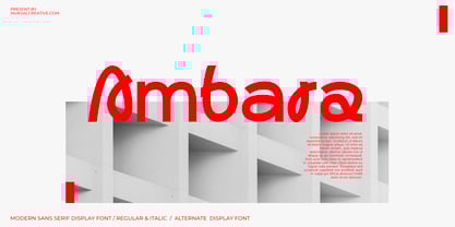 Ambara Font Poster 1