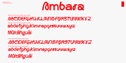 Ambara Font Poster 10