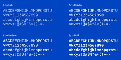 Agyx Mono Font Poster 8