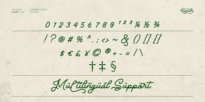 Rivaldy Monoline Script Pro Font Poster 8