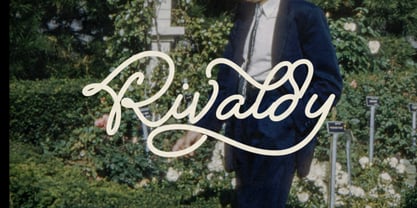 Rivaldy Monoline Script Pro Font Poster 4