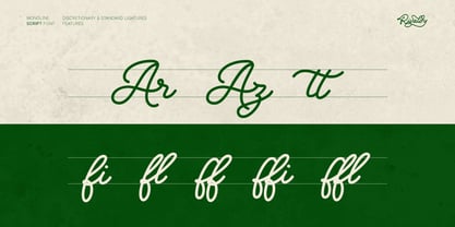 Rivaldy Monoline Script Pro Font Poster 11