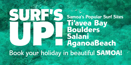 Churchward Samoa Font Poster 2