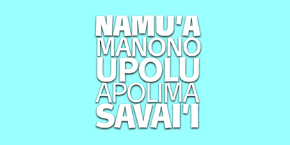 Churchward Samoa Font Poster 3