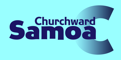 Churchward Samoa Font Poster 1
