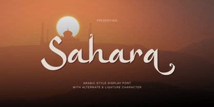 Sahara Font Poster 1