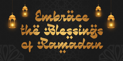 Ramadan Delight Font Poster 4