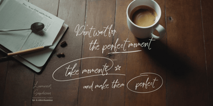 Luminous Gardenia Font Poster 6