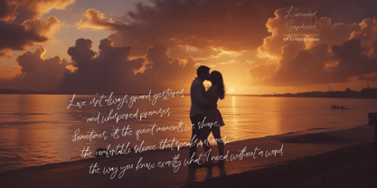 Luminous Gardenia Font Poster 8