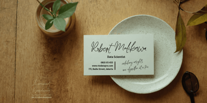 Luminous Gardenia Font Poster 7