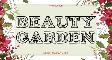 Beauty Garden Font Poster 2