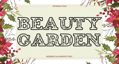 Beauty Garden Font Poster 1