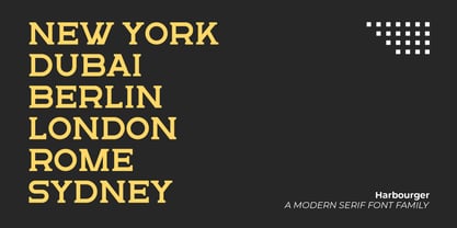 Harbourger Font Poster 2