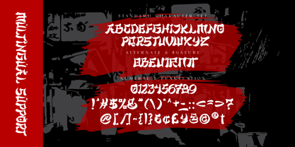 Majisora Tenshei Font Poster 9