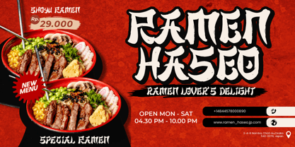 Majisora Tenshei Font Poster 4