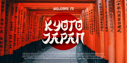 Majisora Tenshei Font Poster 2