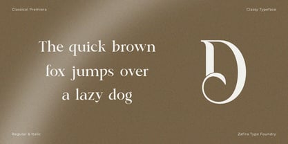 Classical Premiera Font Poster 13