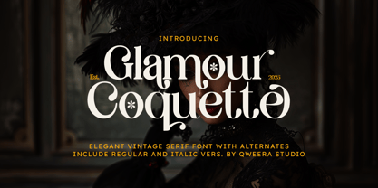Glamour Coquette Font Poster 1