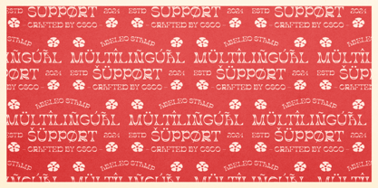 Abeleo Stamp Font Poster 5