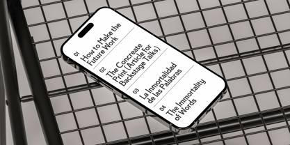 BT Glyphius Font Poster 14