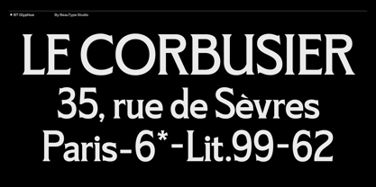 BT Glyphius Font Poster 12