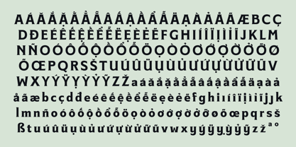 BT Glyphius Font Poster 13