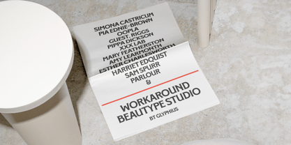 BT Glyphius Font Poster 6