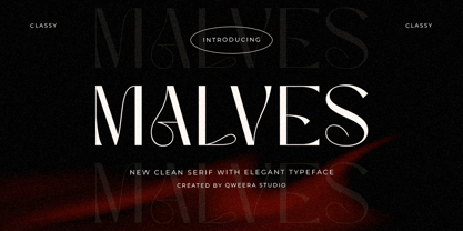 Malves Font Poster 1
