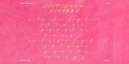 Bitteva Script Font Poster 8