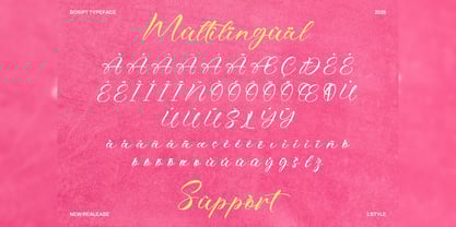 Bitteva Script Font Poster 5