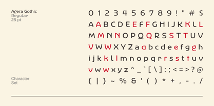Agera Gothic Font Poster 14