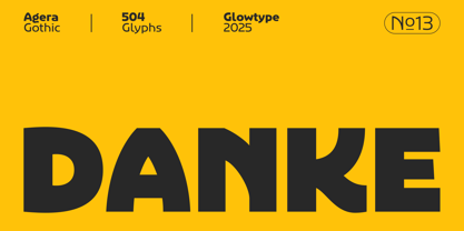 Agera Gothic Font Poster 15