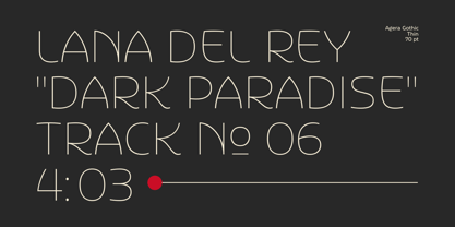 Agera Gothic Font Poster 5