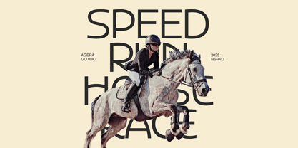 Agera Gothic Font Poster 8