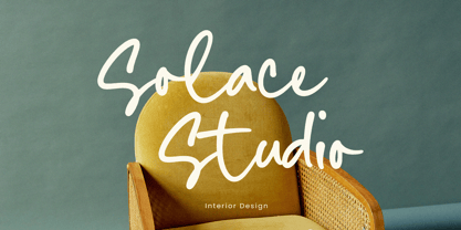 Mustard Nebula Font Poster 4