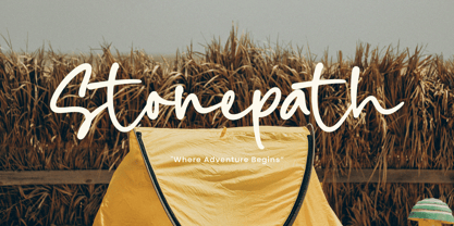 Mustard Nebula Font Poster 5