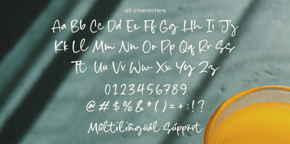Mustard Nebula Font Poster 6