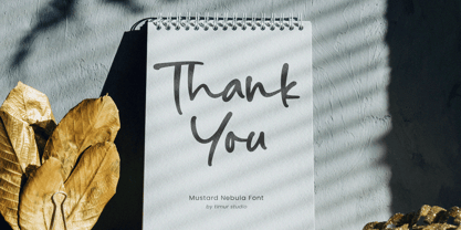 Mustard Nebula Font Poster 7