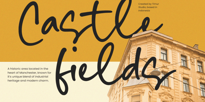 Mustard Nebula Font Poster 2