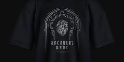 Arcanum Noire Font Poster 5