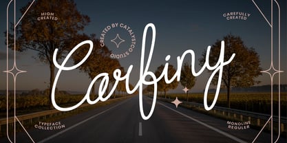 Carfiny Font Poster 1